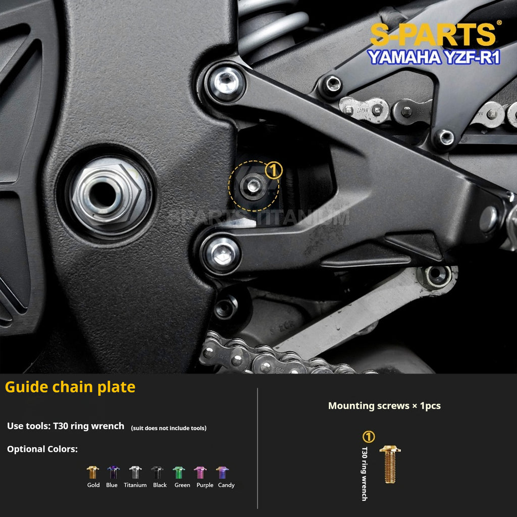 SPARTS Titanium Bolt Kit for Yamaha YZF-R1– CNC Titanium Upgrade Kit- 2/2