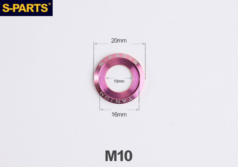 SPARTS A3 Titanium Washer Set M5 / M6 / M8 / M10 / M12 – TC4 Titanium Locking Washers for Motorcycle & E-Bike