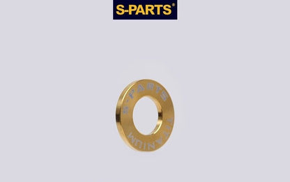 S-PARTS M3 / M4 / M5 / M6 / M8 / M10 / M12 TC4 Titanium Flat Washers for E-Bikes, Motorcycles & Bicycles