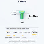 SPARTS Titanium Mirror Block-Off Bolts · M8/M10 Positive & Reverse Thread · Lightweight Motorcycle Plug Bolts