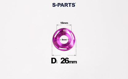 SPARTS M6/M8/M10 Titanium Rotor Washers – Electric & Motorcycle Upgrade