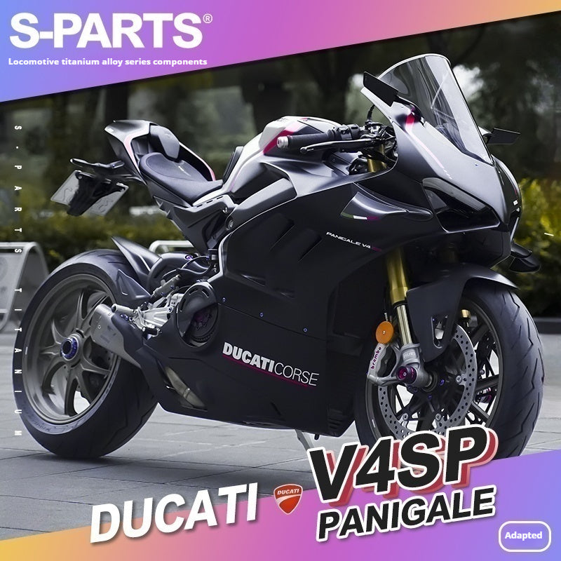 SPARTS Ducati Panigale V4SP Motorcycle TC4 Titanium Alloy Bolt Kit – Candy Color Edition