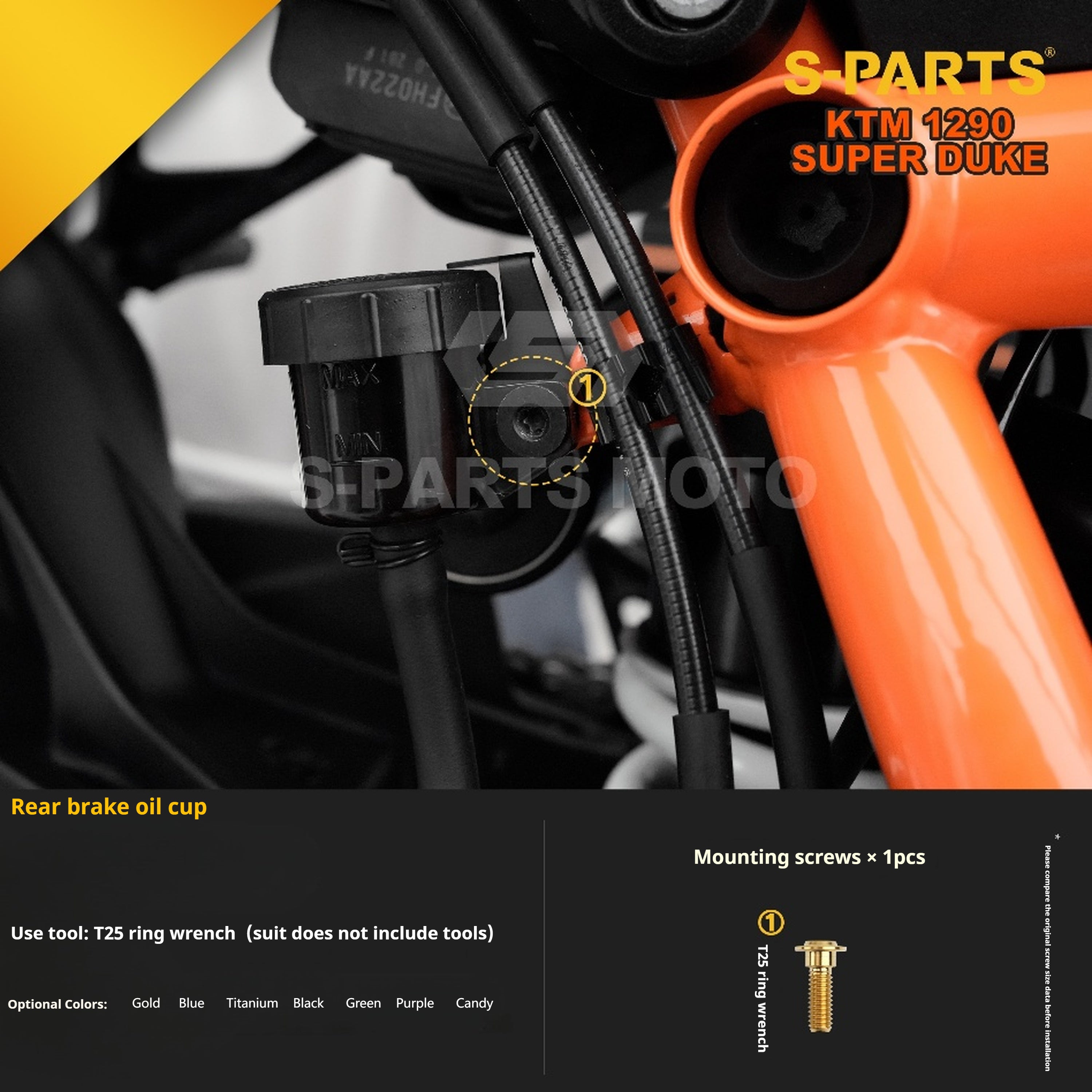 SPARTS KTM Super Duke 1290 · Full TC4 Titanium Bolt Kit｜Motorcycle Upgrade Set