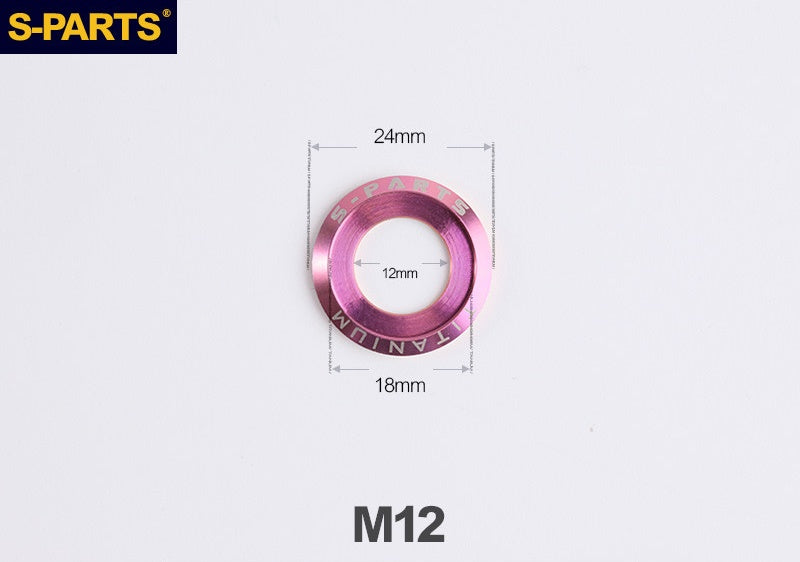 SPARTS A3 Titanium Washer Set M5 / M6 / M8 / M10 / M12 – TC4 Titanium Locking Washers for Motorcycle & E-Bike