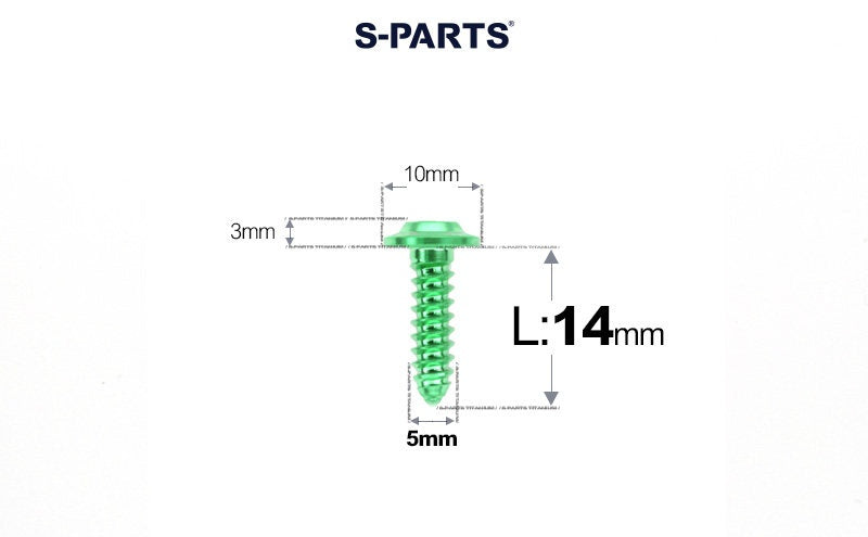 SPARTS Button Head M5×L10-35 Titanium Screws Self-Tapping Bolt