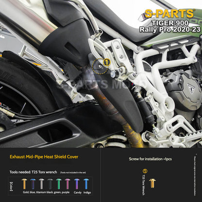 SPARTS Triumph Tiger 900 Rally Pro (2020–2023) Motorcycle Modified Titanium Alloy Bolts