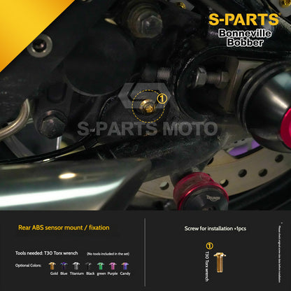 SPARTS Titanium Set Screws for Triumph Bonneville Bobber Motorcycle Modification