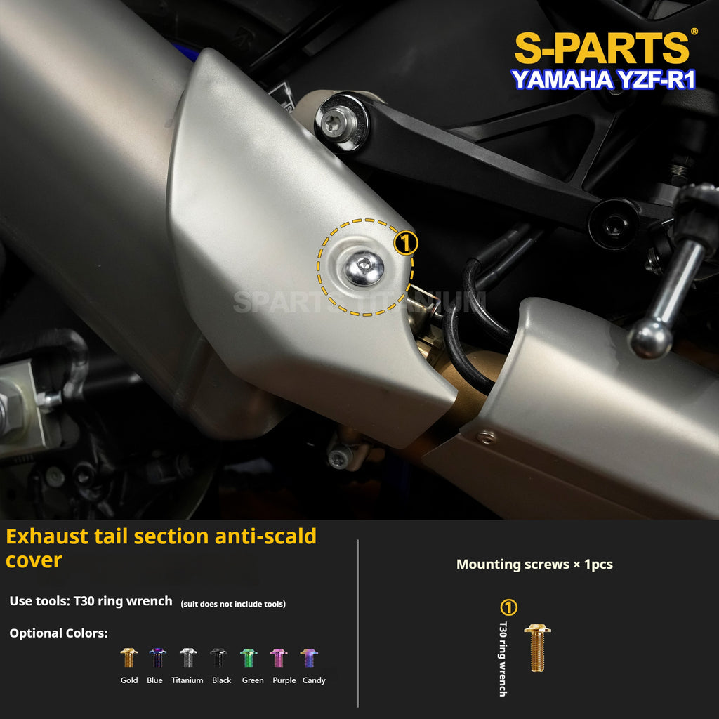 SPARTS TC4 Titanium Bolt Kit for Yamaha YZF-R1 | Motorcycle Titanium Bolt Upgrade