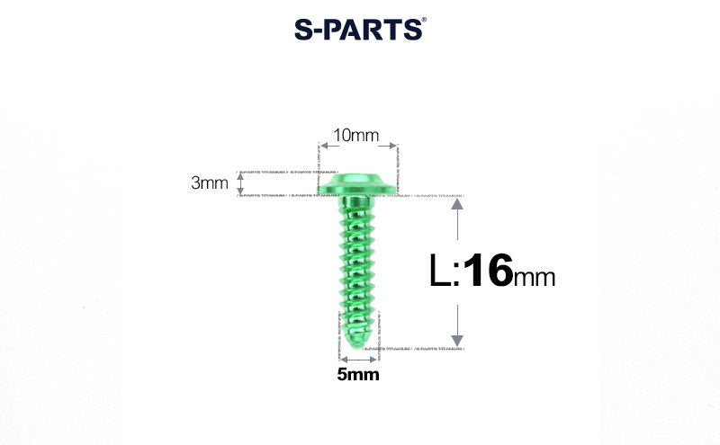 SPARTS Button Head M5×L10-35 Titanium Screws Self-Tapping Bolt