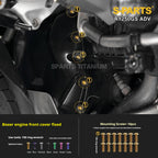 SPARTS Titanium Bolt Kit for BMW R 1250GS ADV – CNC Titanium Upgrade Kit
