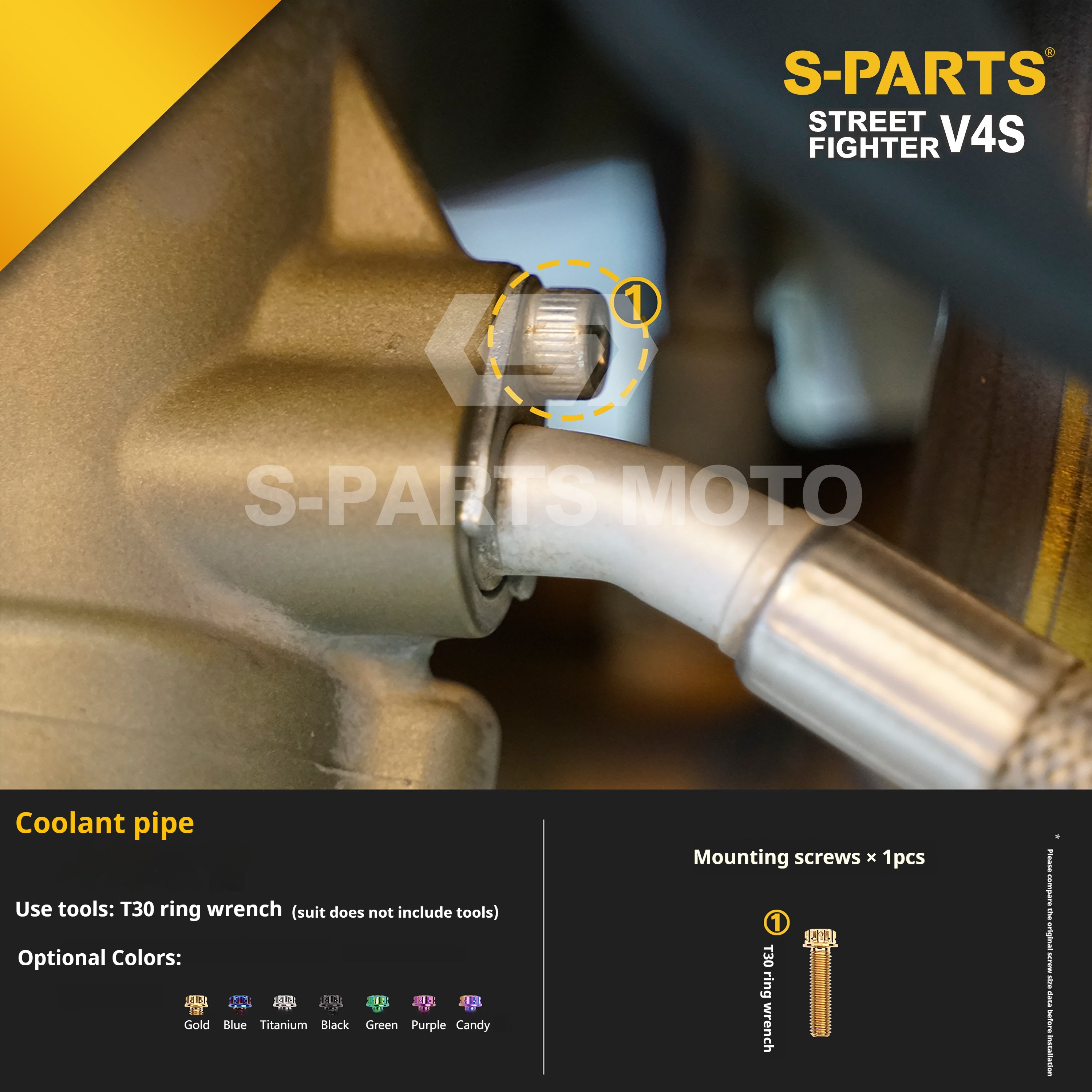 SPARTS Titanium Bolt Kit for Ducati Streetfighter V4S