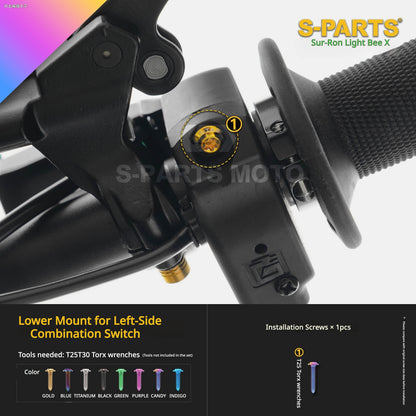 S-PARTS TC4 Titanium Full Bolt Kit for Sur-Ron Light Bee X (2025 Model)