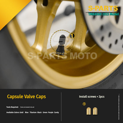 SPARTS Titanium Bolt Kit for Yamaha TMAX560 2023-Rear / Drive / Exhaust System