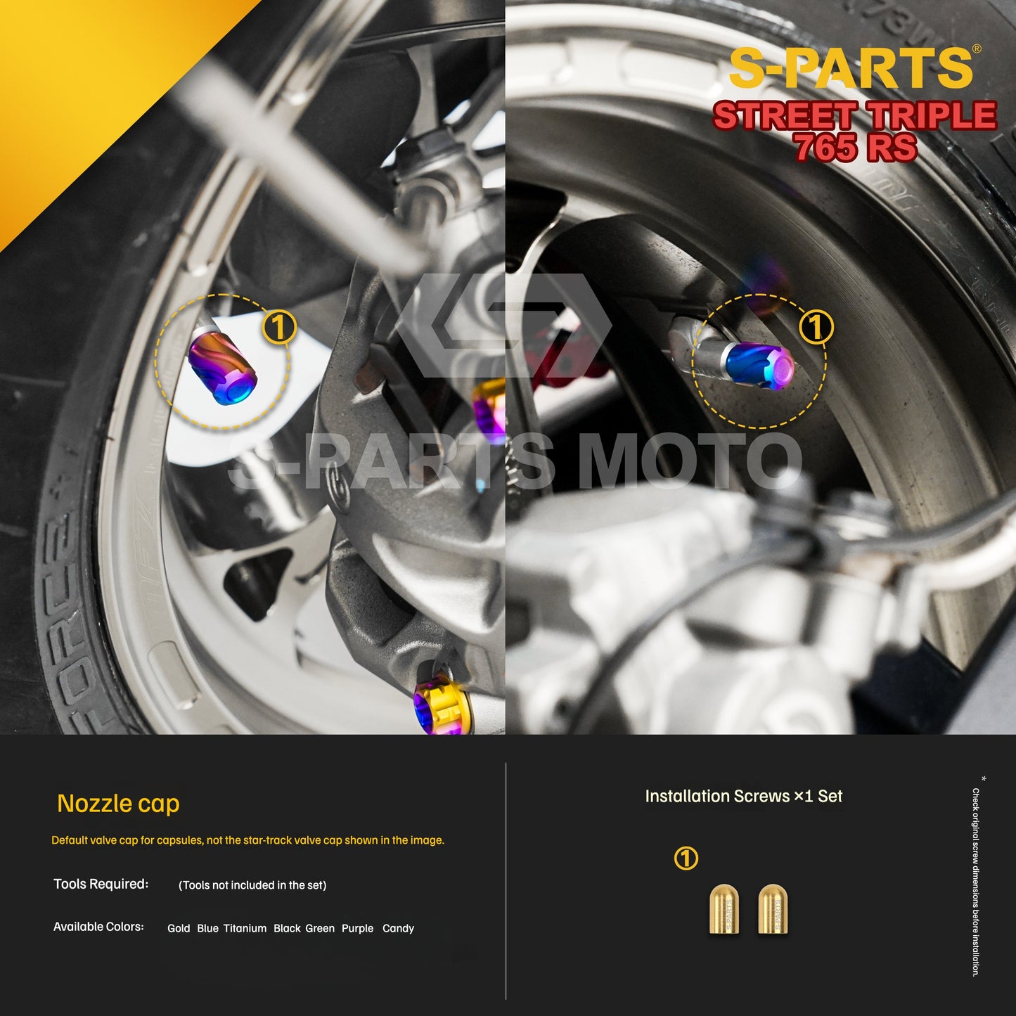 SPARTS Titanium Bolts for Triumph Street Triple 765 RS – Body & Controls Upgrade Fasteners