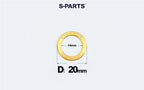 S-PARTS M8 / M10 / M12 / M14 TC4 Titanium Flat Washers for E-Bikes, Motorcycles & Bicycles