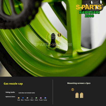 SPARTS TC4 Titanium Bolt Kit for Kawasaki Z900 2021 | Motorcycle Titanium Bolt Upgrade