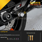 SPARTS TC4 Titanium Bolt Kit Compatible with KTM DUKE 790 – Full Motorcycle Fastener Upgrade