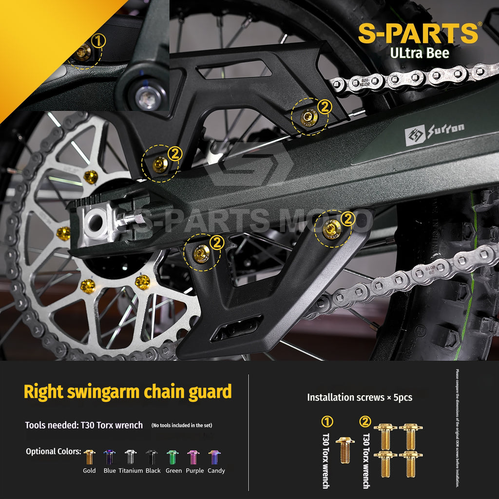 SPARTS Titanium Bolt Kit for Ultra Bee | Full Motorcycle Upgrade Set