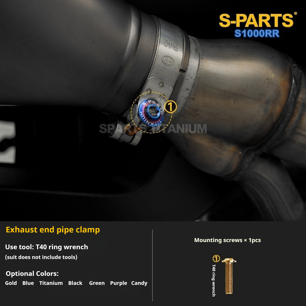 SPARTS TC4 Titanium Bolt Kit Compatible with BMW S1000RR — Full Motorcycle Upgrade Fastener Set