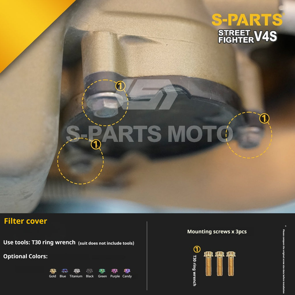 SPARTS Titanium Bolt Kit for Ducati Streetfighter V4S