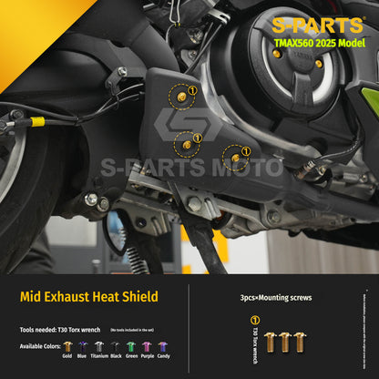 SPARTS Titanium Bolt Kit for YAMAHA TMAX560 2025-Body & Exhaust Section