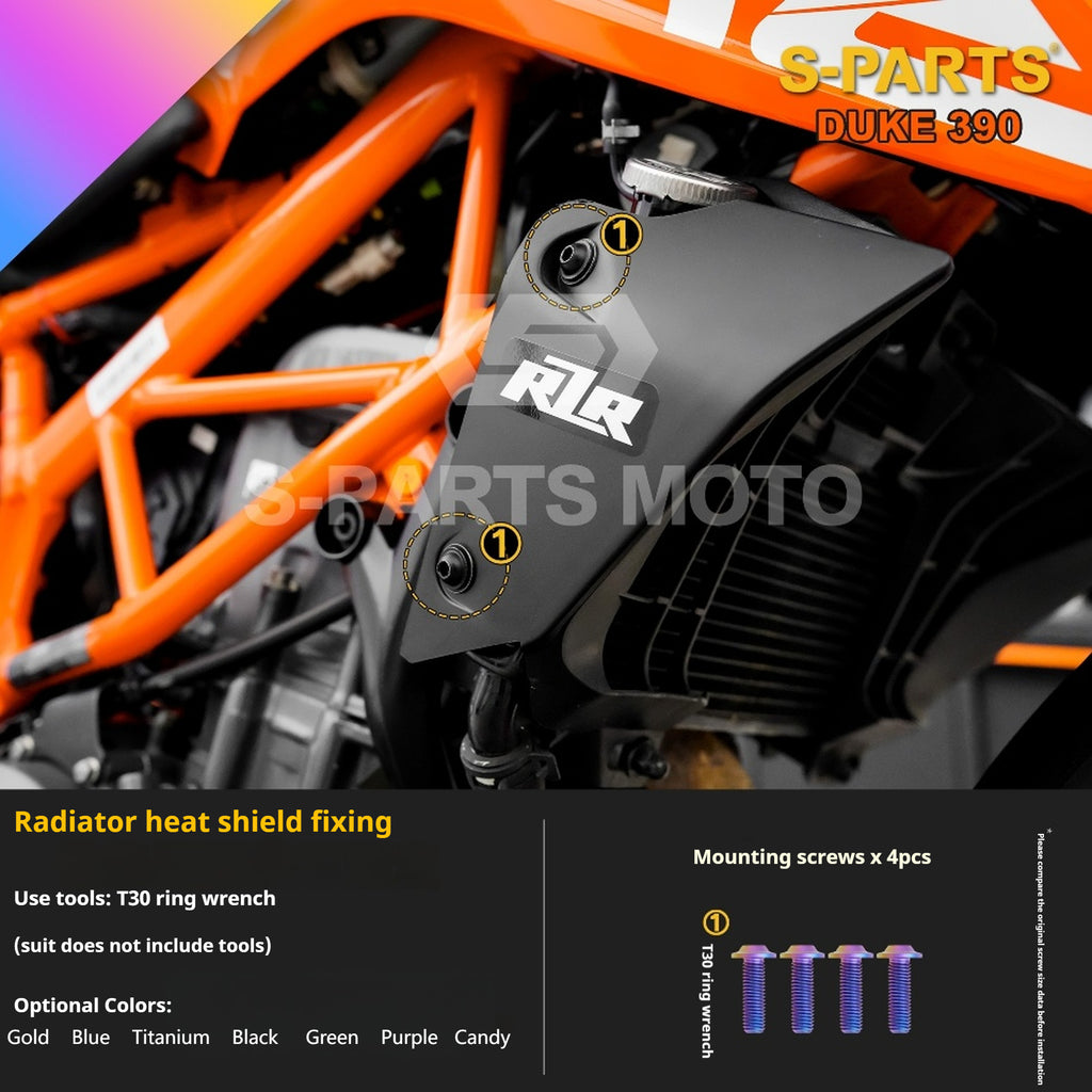 SPARTS Stan KTM DUKE 390 Dedicated · TC4 Titanium Full Motorcycle Bolt Kit
