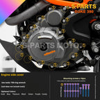 SPARTS Stan KTM DUKE 390 Dedicated · TC4 Titanium Full Motorcycle Bolt Kit