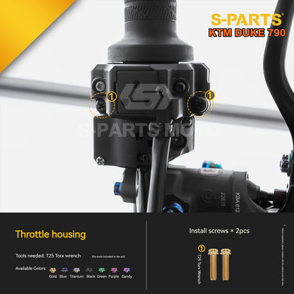 S-parts Titanium Styling & Bodywork Fairing Bolt Kit for KTM DUKE 790 | Premium Grade 5 Accessories