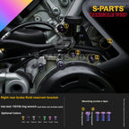 SPARTS TC4 Titanium Bolt Kit for Ducati Panigale V4SP Motorcycle