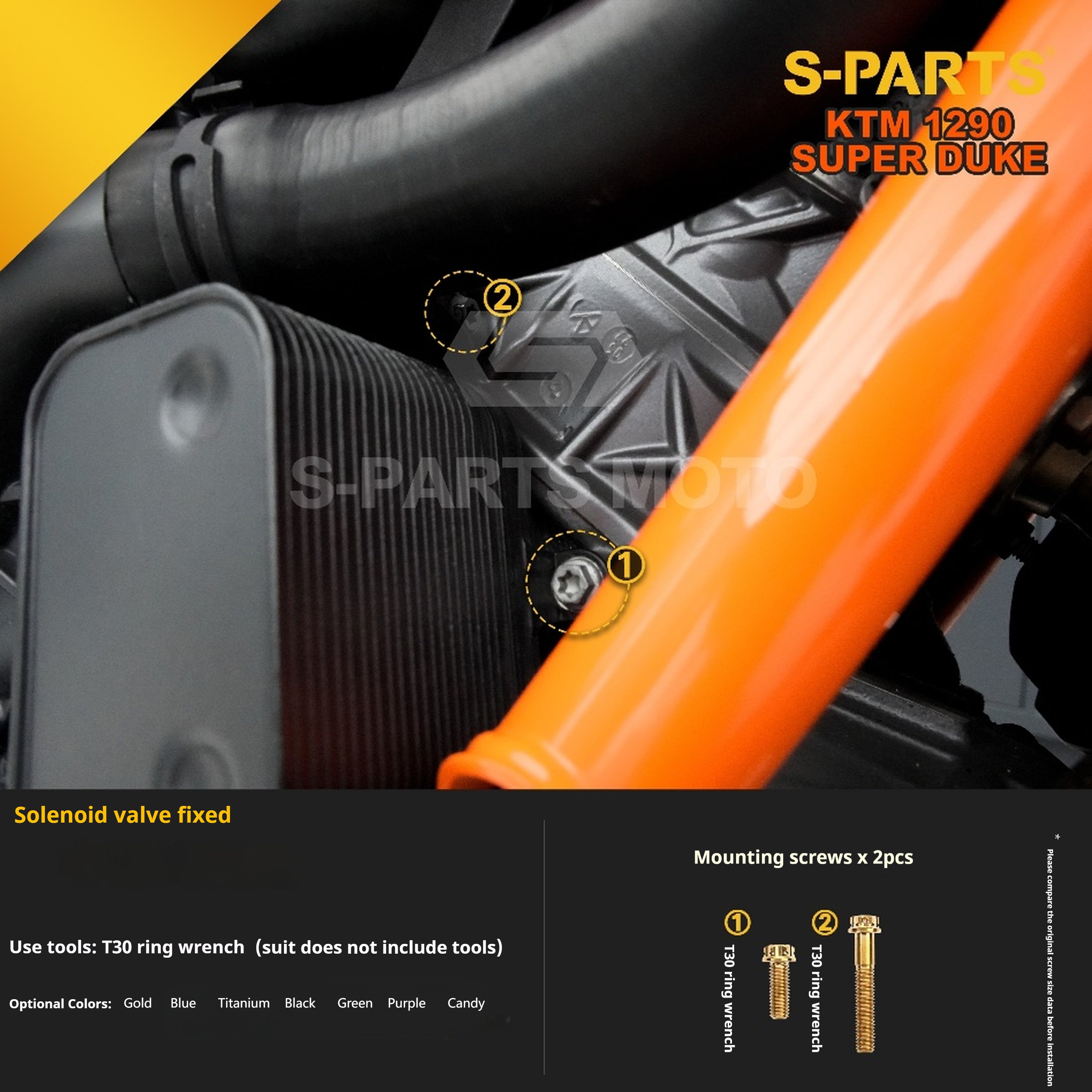 SPARTS KTM Super Duke 1290 · Full TC4 Titanium Bolt Kit｜Motorcycle Upgrade Set