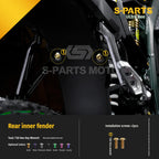 SPARTS Titanium Bolt Kit for Ultra Bee | Full Motorcycle Upgrade Set