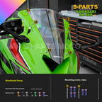 SPARTS TC4 Titanium Bolt Kit for Kawasaki ZX-4RR | Motorcycle Titanium Bolt Upgrade