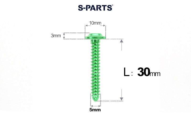 SPARTS Button Head M5×L10-35 Titanium Screws Self-Tapping Bolt