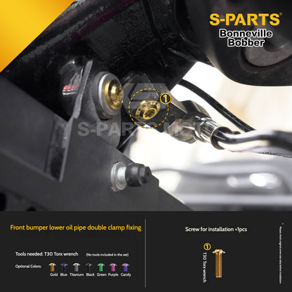 SPARTS Titanium Set Screws for Triumph Bonneville Bobber Motorcycle Modification