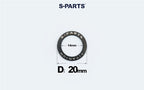 S-PARTS M8 / M10 / M12 / M14 TC4 Titanium Flat Washers for E-Bikes, Motorcycles & Bicycles