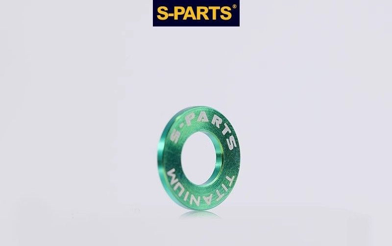 S-PARTS M3 / M4 / M5 / M6 TC4 Titanium Flat Washers for E-Bikes, Motorcycles & Bicycles