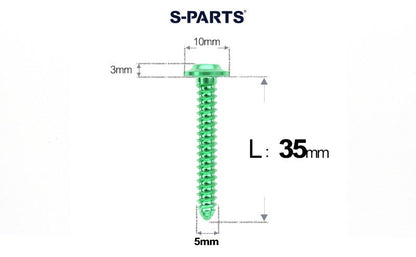 SPARTS Button Head M5×L10-35 Titanium Screws Self-Tapping Bolt