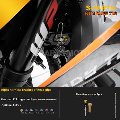 SPARTS TC4 Titanium Bolt Kit Compatible with KTM DUKE 790 – Full Motorcycle Fastener Upgrade