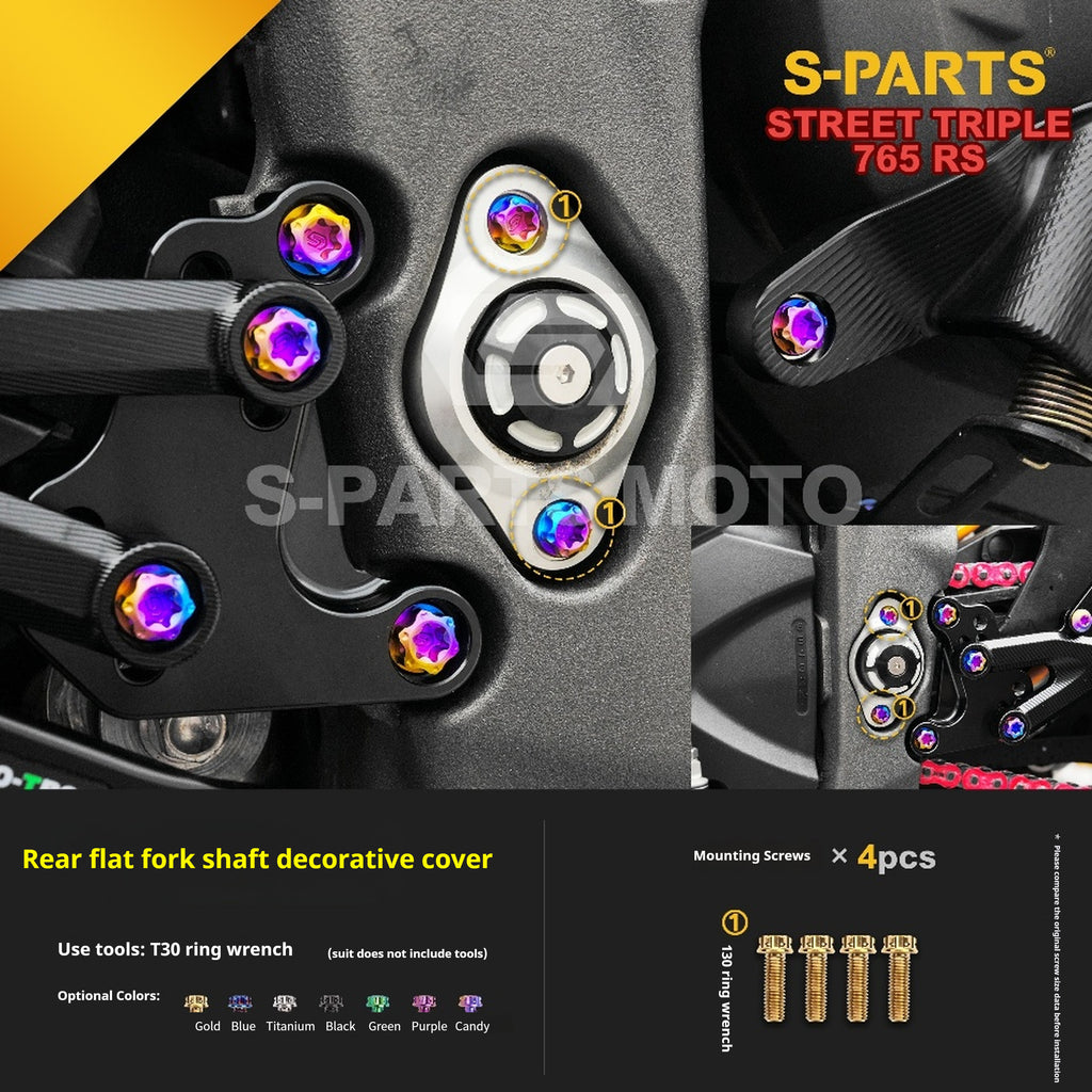 SPARTS Titanium Screw Set for Triumph Street Triple RS –CNC Titanium Upgrade Kit