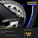 SPARTS TC4 Titanium Bolt Kit for Yamaha YZF-R1 | Motorcycle Titanium Bolt Upgrade