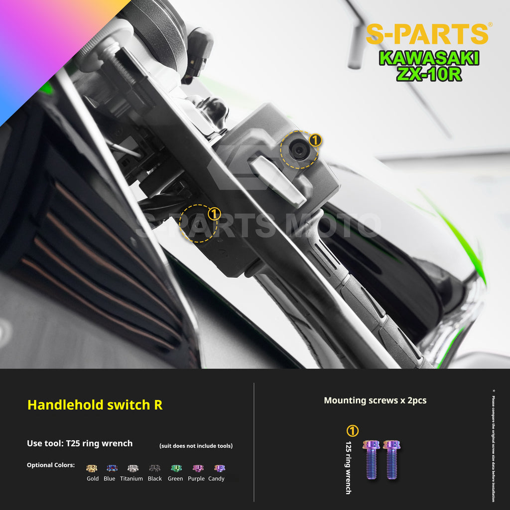 SPARTS Titanium Screw Set for Kawasaki ZX-10R 2023 –  CNC Titanium Upgrade Kit
