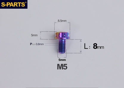 SPARTS M5 Titanium Bolt A3 Series – Motorcycle & E-Bike Upgrade Screws