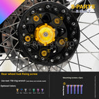 SPARTS BMW RnineT Titanium Alloy Motorcycle Bolt Upgrade Kit