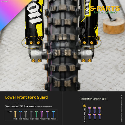 S-PARTS TC4 Titanium Full Bolt Kit for Sur-Ron Light Bee X (2025 Model)