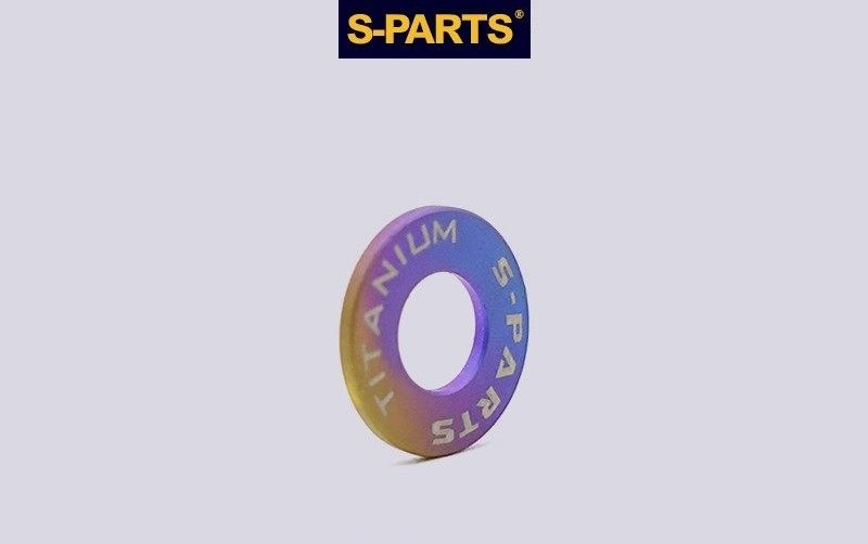 S-PARTS M3 / M4 / M5 / M6 TC4 Titanium Flat Washers for E-Bikes, Motorcycles & Bicycles