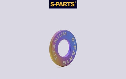 S-PARTS M3 / M4 / M5 / M6 / M8 / M10 / M12 TC4 Titanium Flat Washers for E-Bikes, Motorcycles & Bicycles