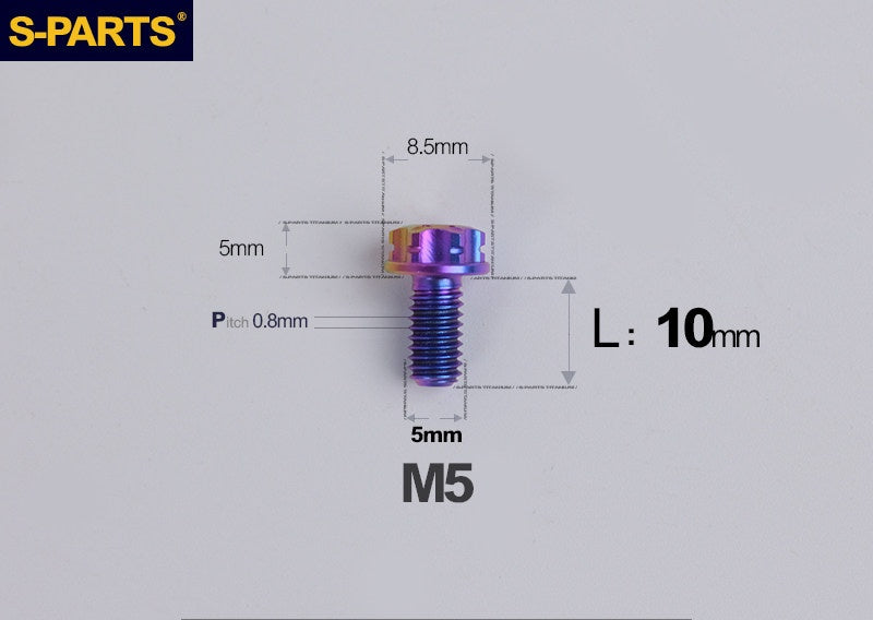 SPARTS M5 Titanium Bolt A3 Series – Motorcycle & E-Bike Upgrade Screws