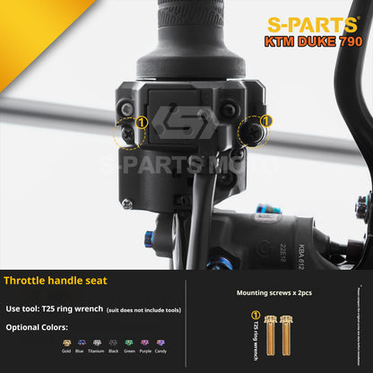 SPARTS TC4 Titanium Bolt Kit Compatible with KTM DUKE 790 – Full Motorcycle Fastener Upgrade