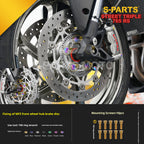 SPARTS Titanium Screw Set for Triumph Street Triple RS –CNC Titanium Upgrade Kit