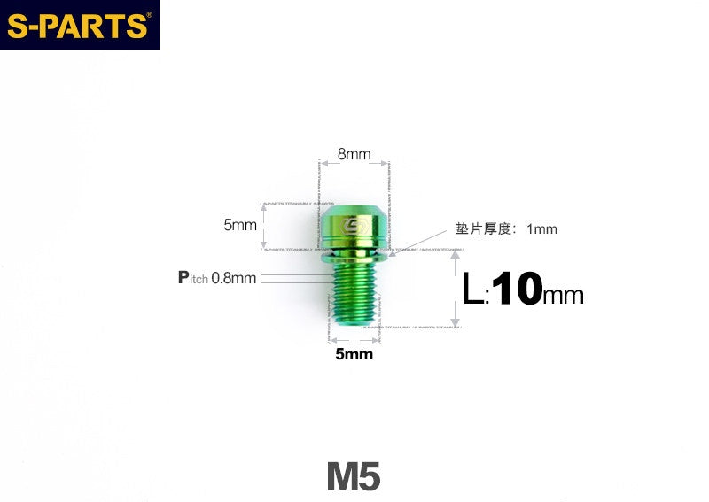 SPARTS M5 L10-50mm Titanium Alloy Screws